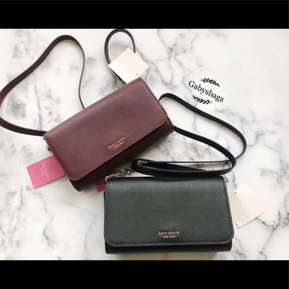 NWT Kate Spade Crossbody Black or Cheerywood red💞 - Picture 2 of 7